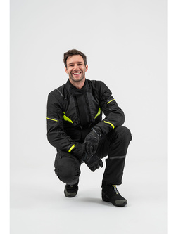 Kurtka motocyklowa tekstylna Shima Runner czarno-fluo