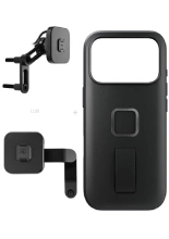 Zestaw na motocykl: etui Peak Design Mobile Everyday Clarino Loop iPhone 17 Pro z mocowaniem motocykla