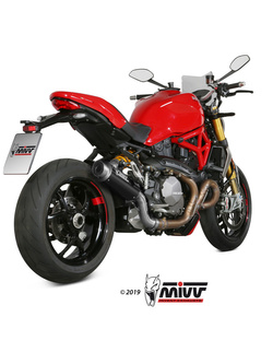 Tłumik motocyklowy Slip-On (GP Pro) MIVV do Ducati Monster 821 (18-20) / 1200 (17-21) carbon