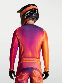 Bluza cross Alpinestars MX Fluid Kepler fioletowo-pomarańczowa