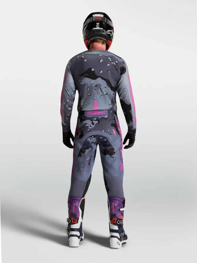 Bluza cross Alpinestars MX Racer Lone szaro-fioletowa