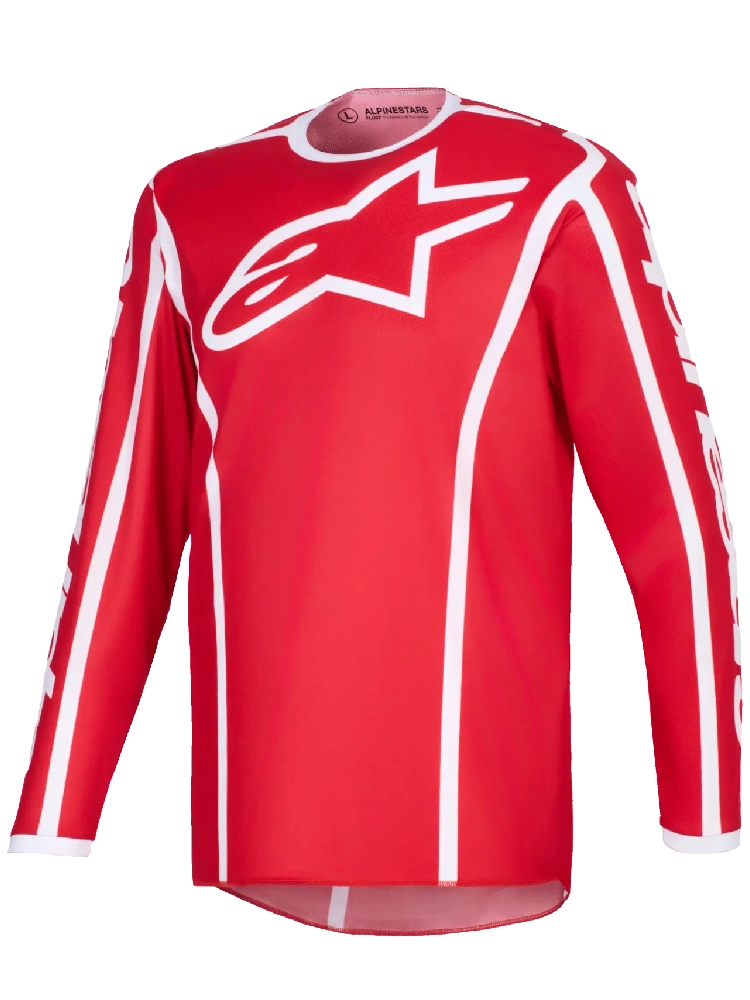 Bluza cross Alpinestars MX Fluid Apex czerwono-biała