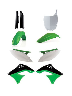 Pełny zestaw plastików Acerbis Kawasaki KX 450 F [09-11] czarno-biało-zielony