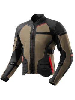 Kurtka motocyklowa tekstylna Rebelhorn Scandal 3 brązowo-czarno-czerwona