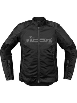 Kurtka motocyklowa damska tekstylna Icon Overlord 3 czarna