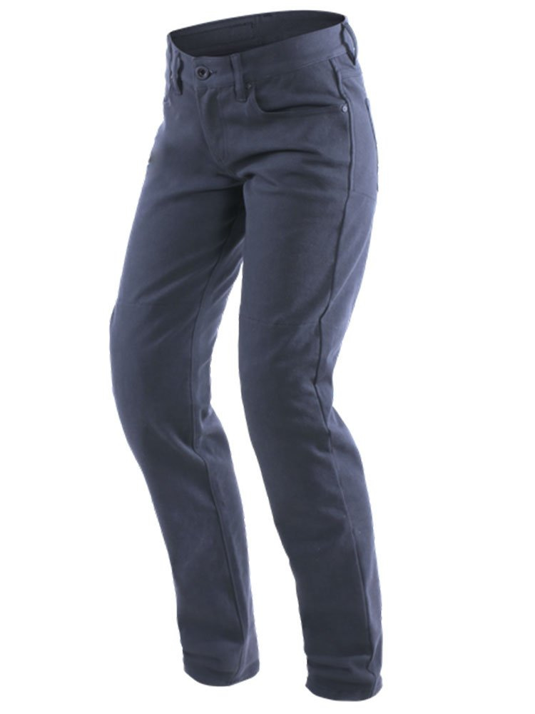 Damskie spodnie motocyklowe tekstylne Dainese Casual Slim Lady Tex niebieskie