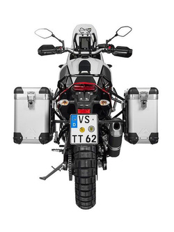 Zestaw: kufry boczne z anodowanego aluminium "And-S" Zega Pro + stelaże czarne Touratech Yamaha Tenere 700 / World Raid (31+38L)