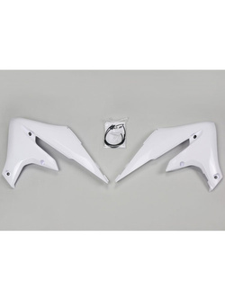 Osłony chłodnicy UFO do Yamaha YZF 250 (19-) / WRF 450 (19-22), WRF 250 (20-), YZF 450 (18-) białe