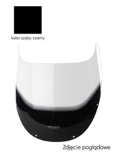 Szyba motocyklowa MRA Oryginalny kształt "O" Yamaha FZR 400 RR [91] czarna