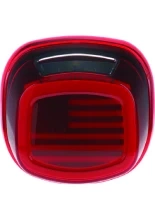 Lampa tylna LED z oświetleniem tablicy rejestracyjnej Kuryakyn Tracer US Flag Harley Davidson (wybrane modele) czerwona