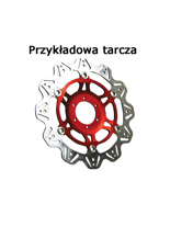 Tarcza Hamulcowa EBC VR622RED VEE ROTOR czerwona na przód. Średnica 320mm.