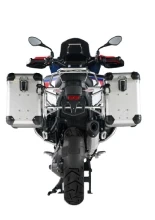Zestaw: kufry boczne z anodowanego aluminium srebrne "And-S" Zega Evo + stelaże srebrne Touratech BMW R 1300 GS Adventure (24-) [45+45l]