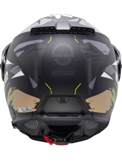 Kask szczękowy Schuberth E2 Trail czarno-zielony połysk