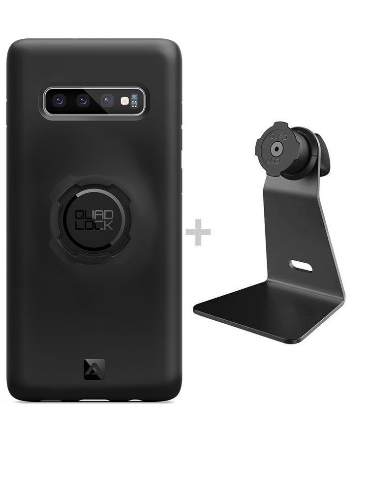 Zestaw na biurko: etui na telefon Samsung Galaxy S10+ + uchwyt Quad Lock