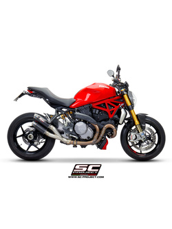 Podwójny tłumik SC-Project Twin GP70-R Carbon / Titanium (Slip on) - Ducati Monster 1200 / S / R [17-21]