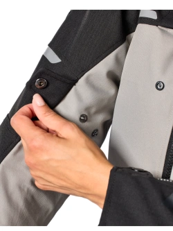 Kurtka motocyklowa damska tekstylna REV’IT! Outback 5 H2O szaro-czarna