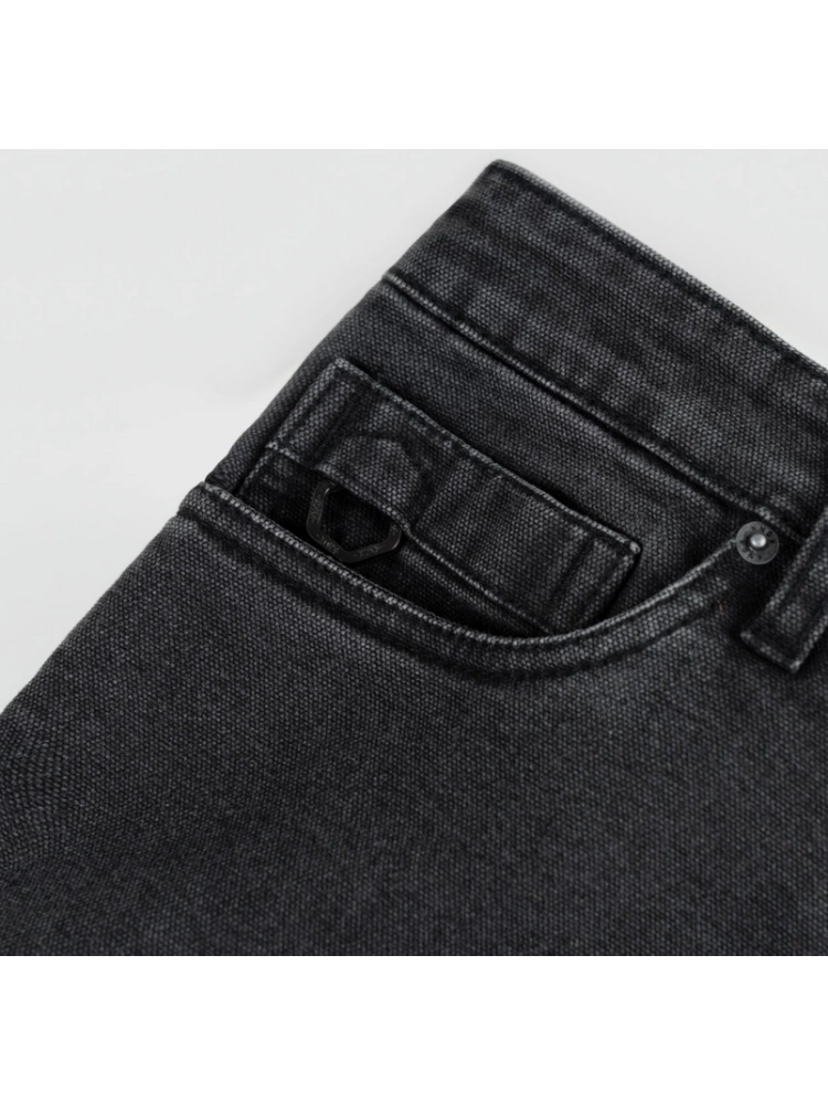 Jeansy motocyklowe Knox Colton Slim Charcoal czarne