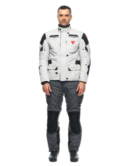 Kurtka motocyklowa tekstylna Dainese Splugen 3L D-Dry biało-czarna