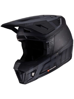 Kask enduro Leatt Moto 7.5 V25 Stealth z goglami czarno-niebieskimi