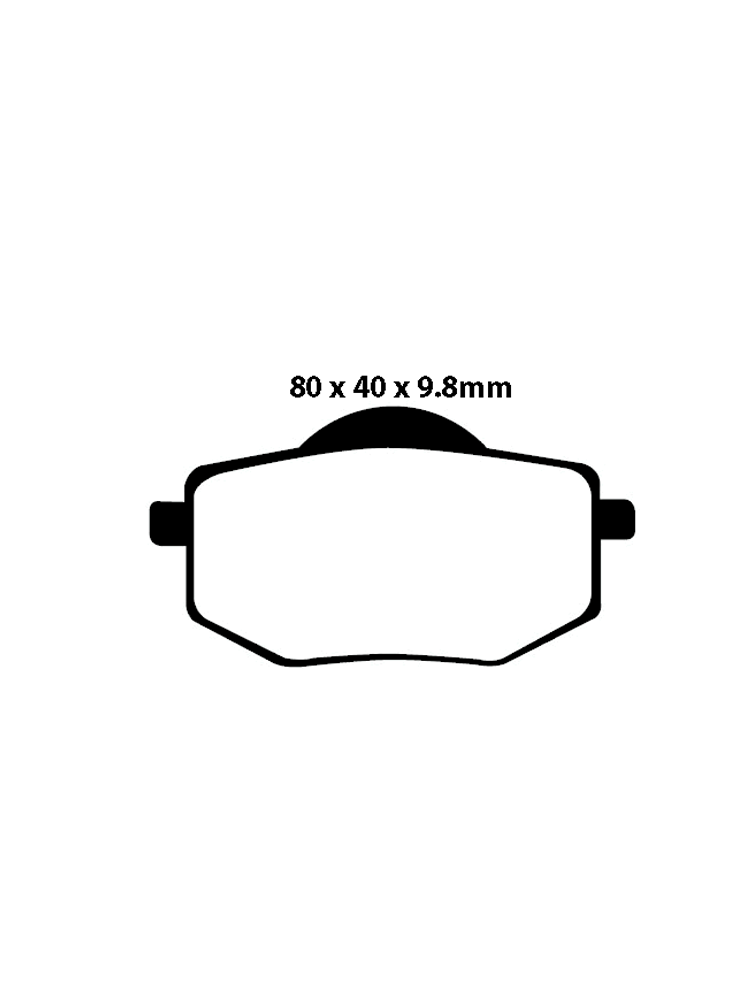 Klocki hamulcowe EBC FA136 80 x 40 x 9.8mm NA PRZÓD