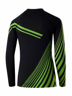 Komplet termoaktywny Brubeck Dry czarno - zielone