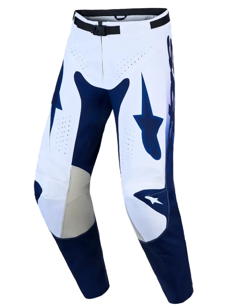 Spodnie cross Alpinestars MX Racer Amber biało-niebieskie