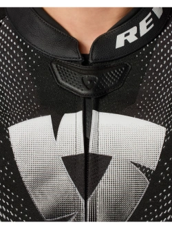 Kurtka motocyklowa skórzana REV’IT! Hyperspeed 3 Air czarno-biała