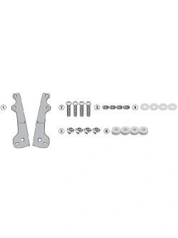 Mocowanie szyb Kappa KD5127S, KD5127ST, KAF5127 BMW F 750 GS (18-23)/ 800 GS (24-)