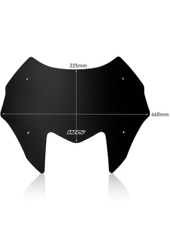 Szyba do skutera WRS Sport Yamaha T-Max 560 (22-24) czarna matowa