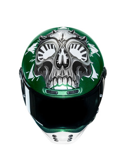 Kask integralny HJC V10 Crania zielono-biały