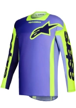 Bluza cross Alpinestars MX Racer Portl fioletowa-fluo