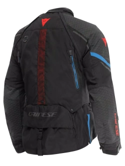 Kurtka motocyklowa tekstylna Dainese Super Adventure Absoluteshell czarno-niebiesko-czerwona