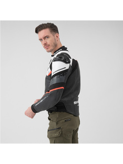 Kurtka motocyklowa skórzana Shima Bandit 2.0 czarno-czerwona