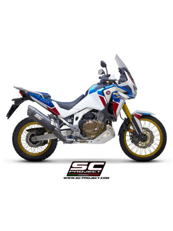 Tłumik motocyklowy SC Project czarny matowy Honda CRF 1100L Africa Twin/ Adventure Sport (20-23) [tytan+carbon]