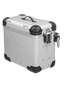 Kufer boczny z anodowanego aluminium srebrny Touratech ZEGA Evo "And-S" (38L) lewy