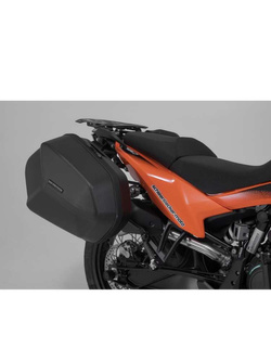 Zestaw: kufry boczne + stelaże ABS Aero System SW-Motech do KTM 790 Adventure (23-), 890 Adventure / R (22-), 890 SMT (23-)