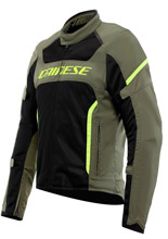 Kurtka motocyklowa tekstylna Dainese Air Frame 3 Tex czarno-zielono-żółta