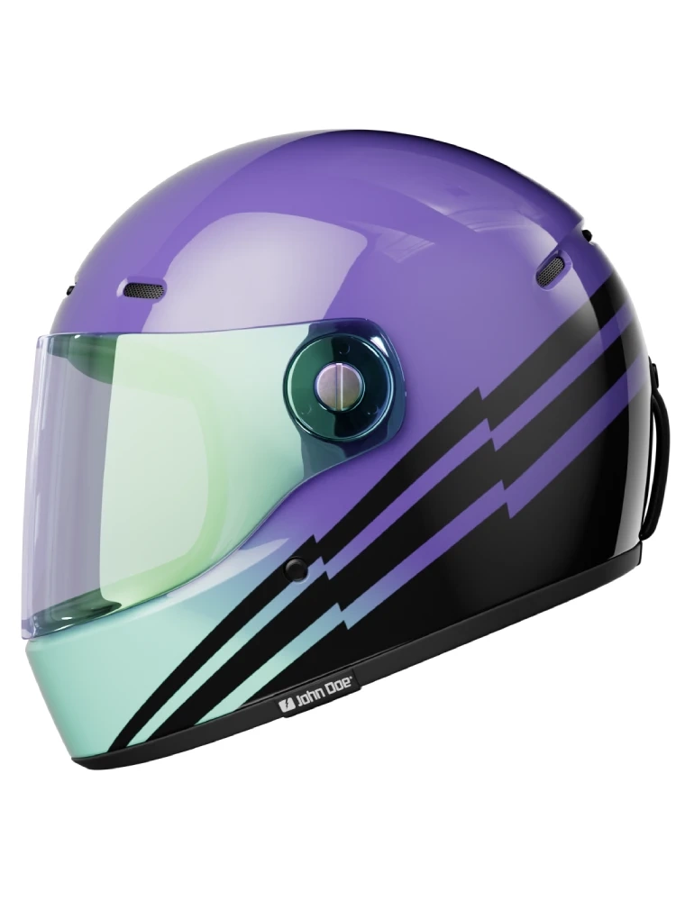 Kask integralny John Doe One Spectral fioletowo-czarny