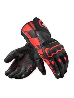 Rękawice motocyklowe skórzane REV’IT! Argon 3 czarno-fluo czerwone