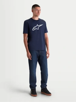 Koszulka z krótkim rękawem Alpinestars Ageless 2.0 CSF niebiesko-biała