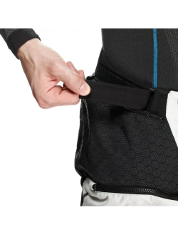 Spodnie motocyklowe tekstylne Dainese Super Adventure Absoluteshell czarno-szaro-czerwone