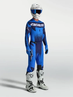 Spodnie cross Alpinestars MX Techstar Swan niebieskie