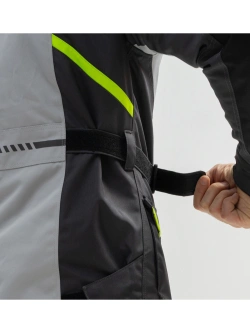 Kurtka motocyklowa tekstylna Broger Overland czarno-fluo-szara