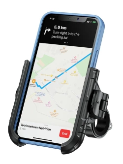 Uchwyt motocyklowy na telefon Biketec Quick Lock, montowany na kierownicę czarny [Typ: R11-CLIP] 