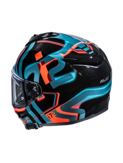 Kask integralny HJC i72 Tala czarno-niebiesko-pomarańczowy