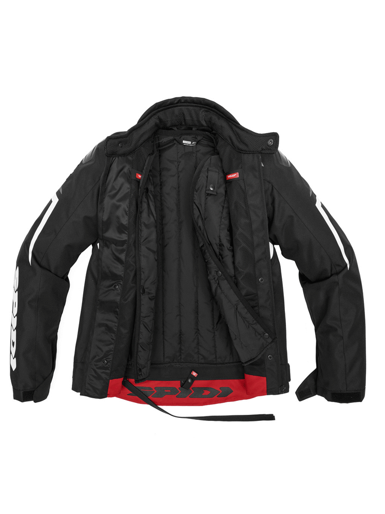 Kurtka motocyklowa tekstylna Spidi Sportmaster H2Out czarno-biała