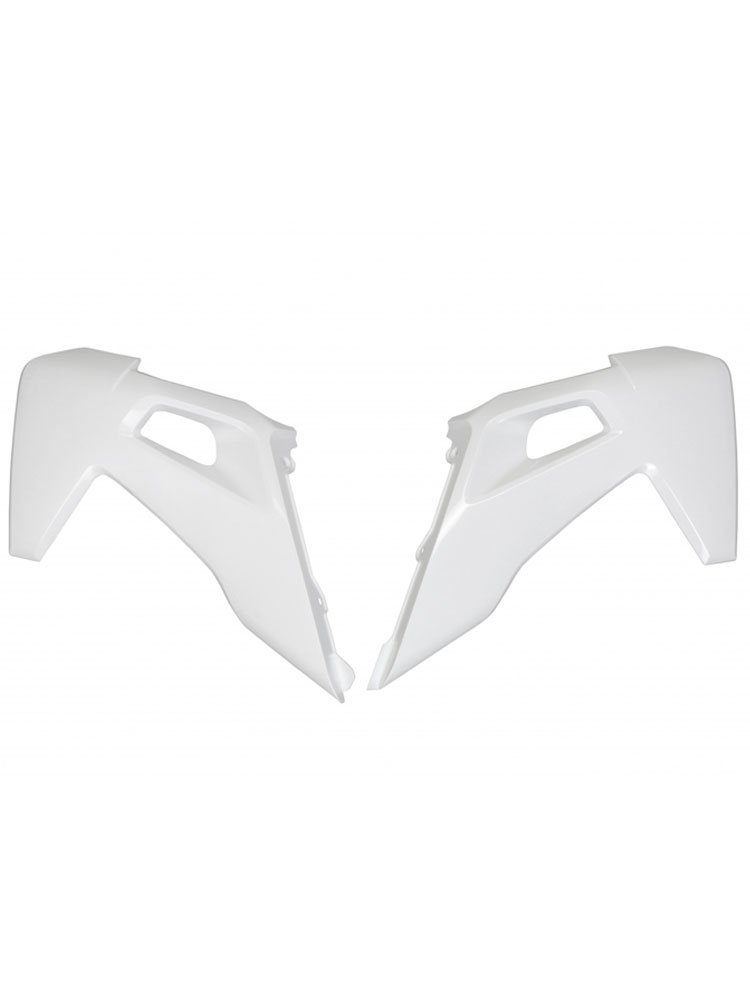 Osłony chłodnicy UFO do Husqvarna TC 125/250 (19-22), TE 150 (20-), TE-TX 250/300 (20-), FC 250/350/450 (19-22), FE 250/350/450/501 (20-) białe 040
