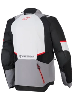 Kurtka motocyklowa tekstylna Alpinestars Andes V4 Drystar czarno-szaro-czerwona