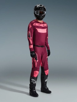 Bluza cross Alpinestars MX Racer Riway czerwono-różowa