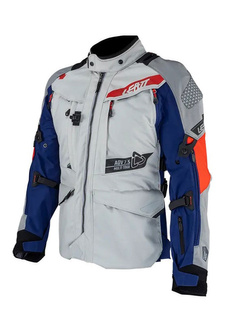 Kurtka motocyklowa tekstylna Leatt ADV MultiTour 7.5 szaro-niebiesko-czerwona
